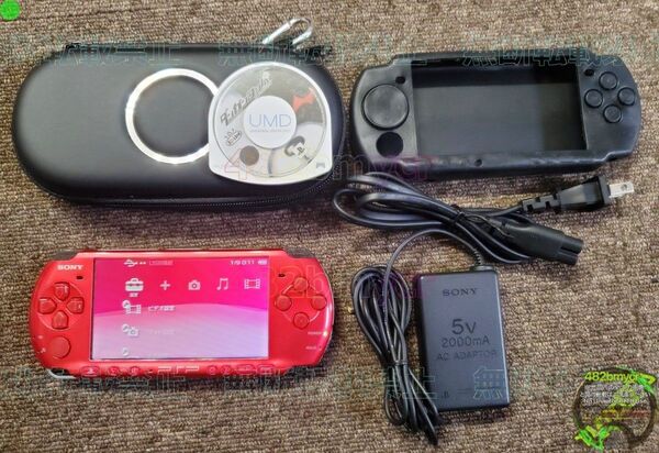 ★【管C003】 PSPハード SONY PSP プレイステーションポータブル PSP3000 メモリースティックDuo2GB