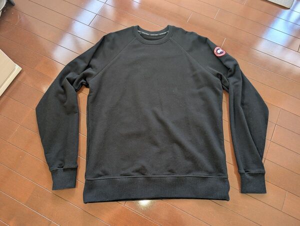 CANADA GOOSE カナダグース Huron Crewneck ヒューロン クルーネック L コットン 7400M ブラック