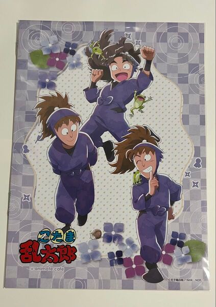 忍たま乱太郎 梅雨の日 A4 ポートレート 竹谷八左ヱ門 不破雷蔵 鉢屋三郎 5年ろ組 animate cafe