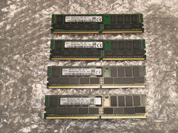 128GB SKHynix PC4-2400T ECC RDIMM REG DDR4 32GB 4枚セット サーバー 動作ok