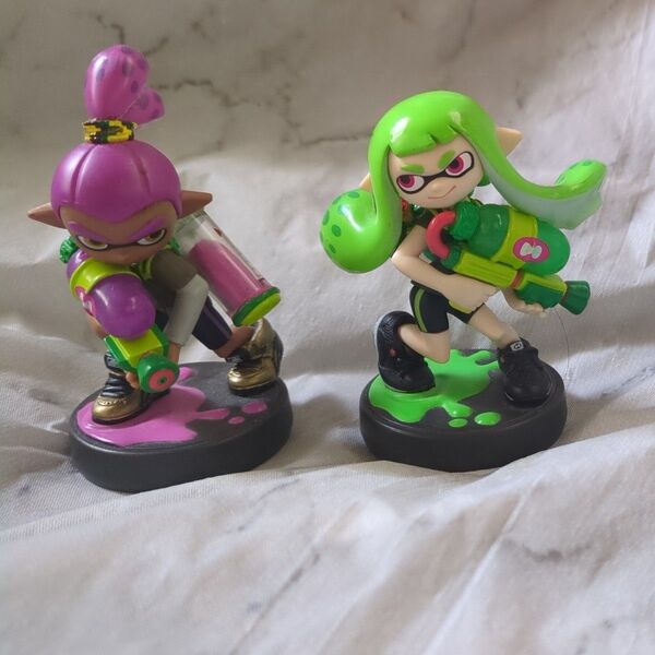 amiibo スプラトゥーン ボーイ ガール 数量限定リペイント版 2体セット