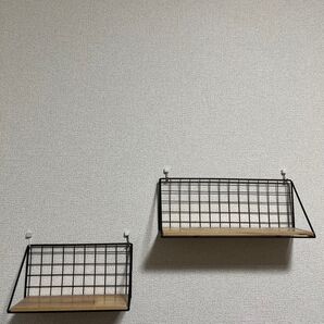 【賃貸利用可能!】壁掛けシェルフ 2点セット