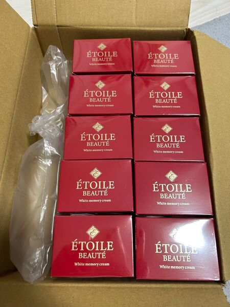 新品未開封 エトワールボーテ ホワイトメモリークリーム 50g×10個セット オールインワンジェル 化粧水 美容液 パック 乳液