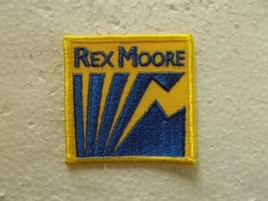 REX MOORE ロゴ 企業 建設 土木 ワッペン/刺繍 文字 ロゴ アメリカ USA カスタム おしゃれ ビンテージ 古着 ① 456