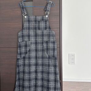 チェック柄ジャンパースカート