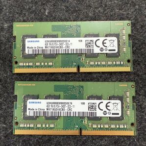 SAMSUNG ノートパソコン用 DDR4 PC4-2400T 4GB 2枚 計8GB 611