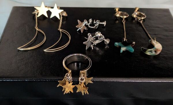アクセサリー イヤリング リング まとめ売り 星 月
