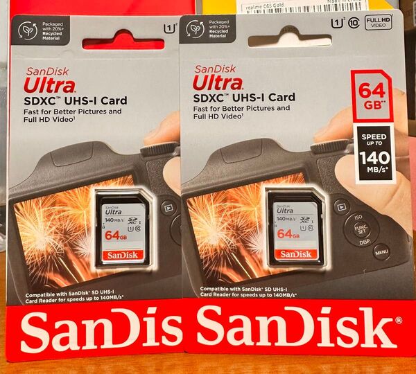 SanDisk Ultra SDカード 64GB 2個セット