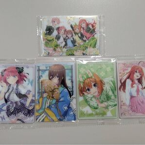 五等分の花嫁 カード5枚セット ビジュアルカード4枚+箔押しビジュアル1枚