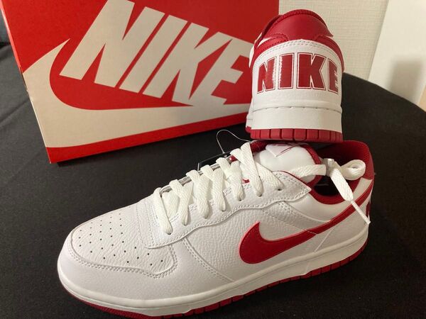 新品27cmNIKE ナイキ ビッグ LOWメンズスニーカーホワイトレッド白赤AF1エアフォース1 好きに