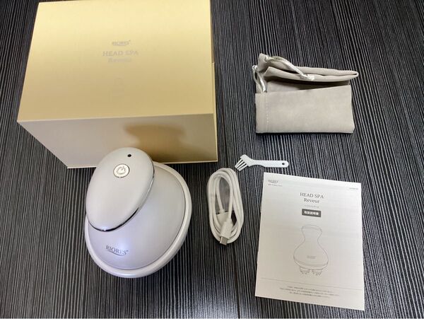 ヘッドマッサージャー ヘッド マッサージ 電動 防水 ヘッドスパ レヴール 頭皮 ケア LED搭載 スカルプ コードレス