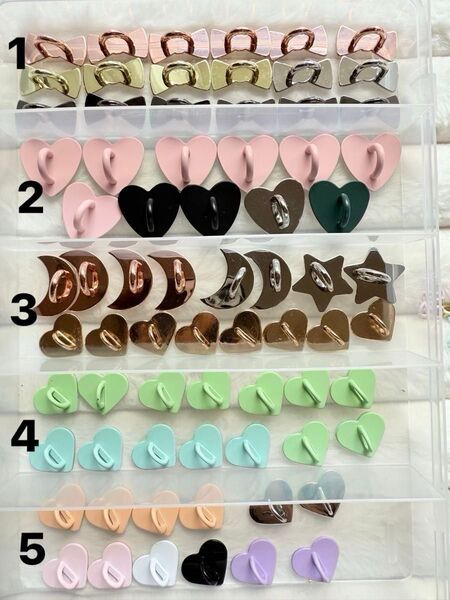 50円 フック 使い方色々 ストラップ ハート リボン 月 セール