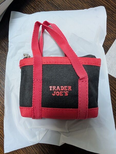 Trader Joe's ミニチュアエコバッグ キーホルダー チャーム
