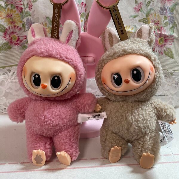 2体セット ぬいぐるみ POP LABUBU1 ラブブ キーホルダー