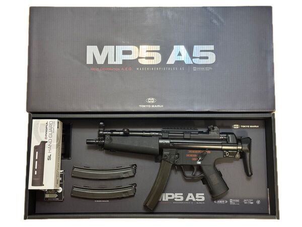 【8/7まで値下げ!】東京マルイ 次世代 MP5A5(実物マグプルハンドガード・マガジン3本付き)