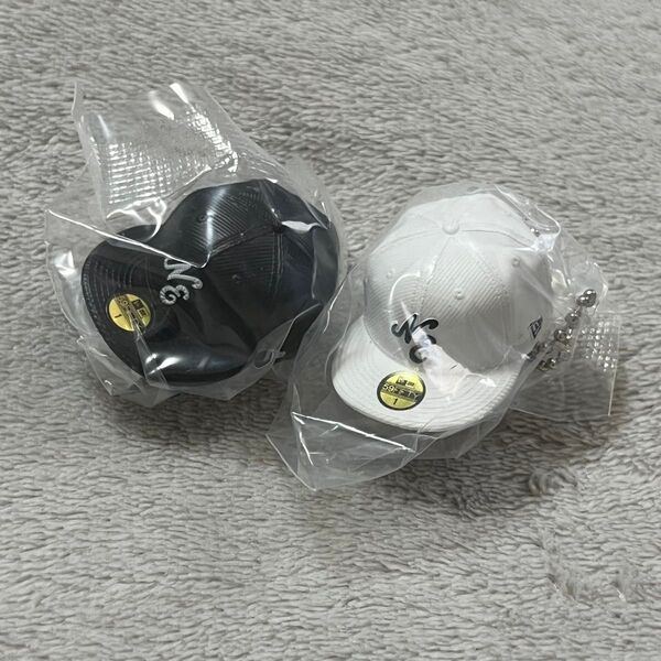 59FIFTY NEW ERA ミニチュアスイングコレクション ブラック ホワイト ニューエラ ガチャ キャップ