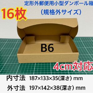 【16枚】B6サイズ ※定形外郵便用小型ダンボール箱(規格外サイズ)