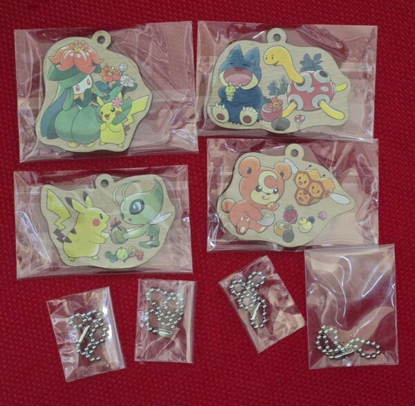 ポケモン 木製キーホルダーコレクション もりのおくりもの4点セット