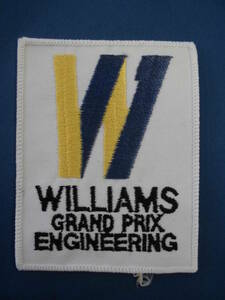 当時物　英国　ウィリアムズ　グランプリ　エンジニアリング　ワッペン　USED品　WILLIAMS F1