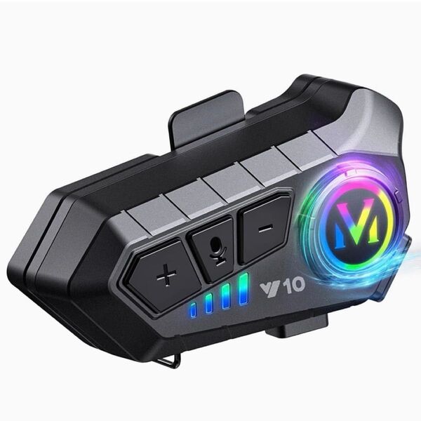 バイクインカム ハンズフリー通話 Siri対応 ツーリング Bluetooth5.3 連続通話最大32時間 IP6防水 ノイズ低減
