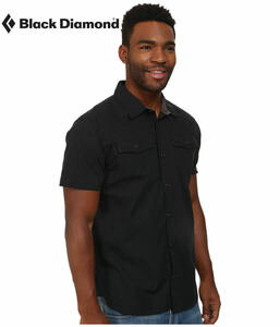 ブラックダイヤモンド BlackDiamond★クライミング用 半袖シャツ Technician Shirt Mサイズ相当 Black