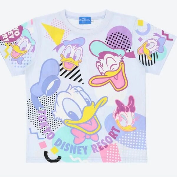 値下げ中 ディズニーリゾート 半袖 ドナルド デイジー Tシャツ S クーポン ディズニーランド ディズニーシー お揃い 双子