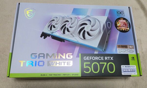 MSI GeForce RTX 5070 12G GAMING TRIO OC WHITE