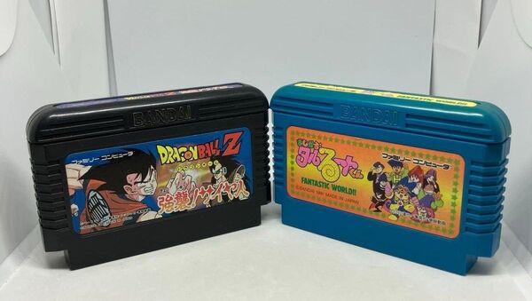 【FC バンダイ2本セット】ドラゴンボールZ 強襲!サイヤ人/まじかるタルるートくん ファンタスティックワールド