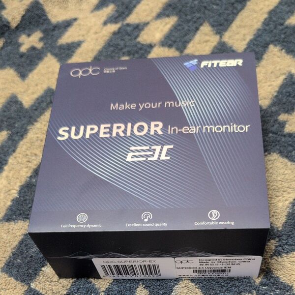 QDC-SUPERIOR-EX 有線イヤホン リケーブル2本付 高音質