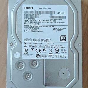 HDD 4TBx2=8TB ハードディスク