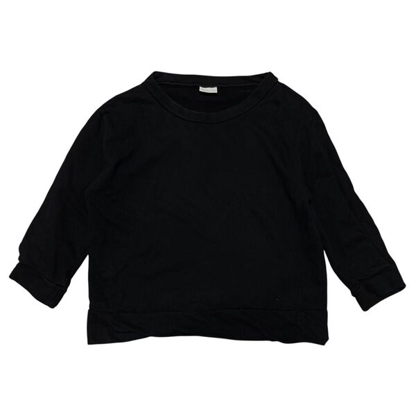 DRIES VAN NOTEN ドリスヴァンノッテン コットンスウェット 七分袖 ブラック レディース サイズS ベルギー製