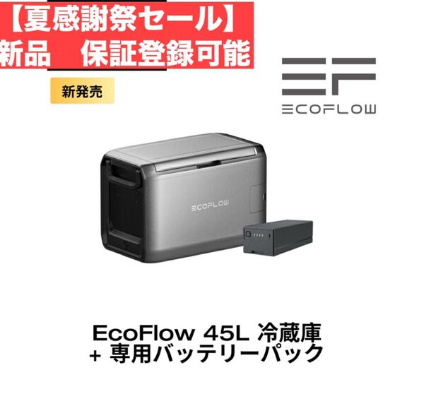 EcoFlow GLACIER Classic 45L ポータブル冷蔵庫EcoFlow GLACIER 専用バッテリーパック