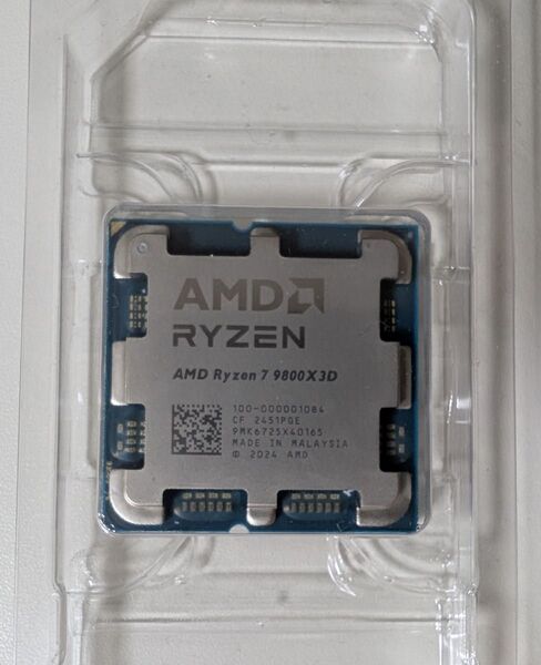 中古品 AMD Ryzen 7 9800X3D バルク