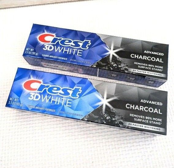 Crest クレスト 3Dホワイトニング 歯みがき粉 チャコール 炭 2本セット