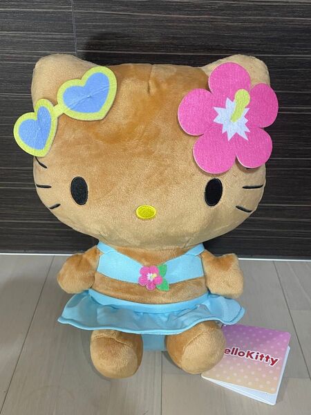 【新品タグ付き】ハローキティ Lぬいぐるみ 日焼けギャルver.ダンボール配送