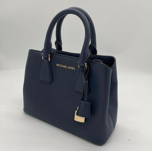 MICHAEL KORS マイケルコース レザー ネイビー ハンドバッグ トートバッグ ショルダーバッグ