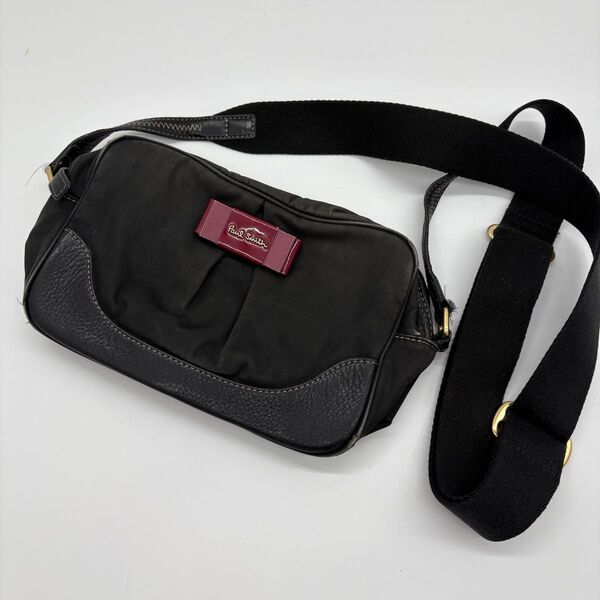 Paul Smith ポールスミス ボディバッグ ブラック サコッシュ レザー ボディバッグ ショルダーバッグ