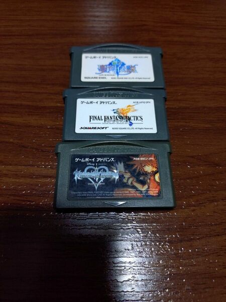 ゲームボーイアドバンス ソフトのみ 新約聖剣伝説 ファイナルファンタジータクティクス キングダムハーツ 3本セット