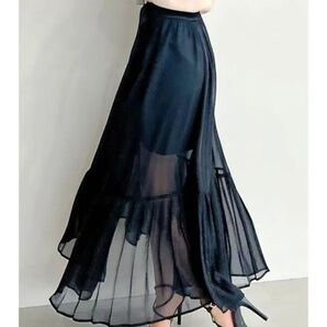 価格相談不可☆プリーツレイヤードスカート。152250813101