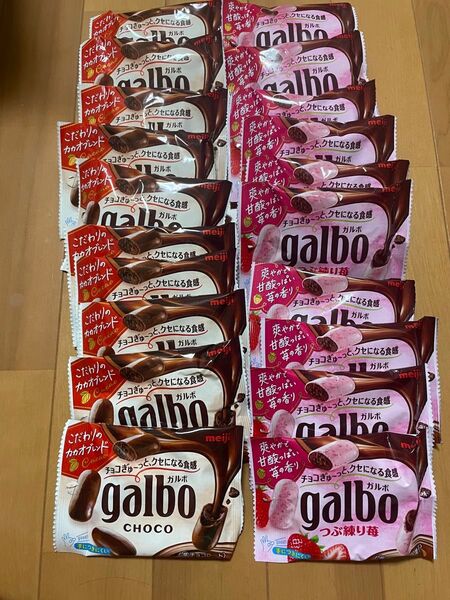 ガルボ チョコ つぶ練り苺 ポケットパック 20個 セット