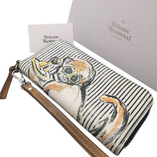 Vivienne Westwood 長財布 モンキーオーブ ヴィヴィアンウエストウッド ロングジップウォレット