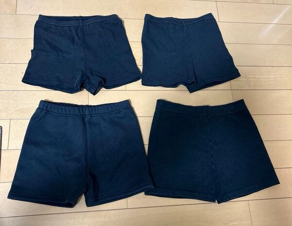 黒のショートパンツ 4枚セット まとめ売り くろぱん アンダーパンツ スパッツ