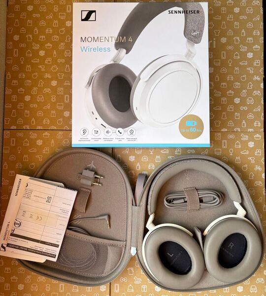 【極美品】SENNHEISER MOMENTUM 4 Wireless ヘッドホン ホワイト