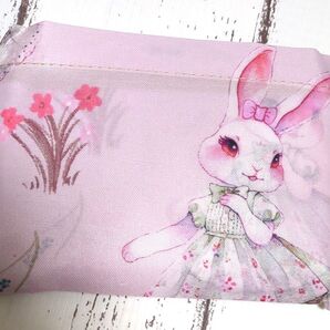 大容量 エコバッグ うさぎ メルヘン