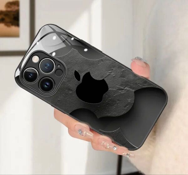 iPhone16Plus アイフォン16プラス 保護ケース カバー 強化ガラス 防指紋加工 リンゴのロゴ これはカッコいいです