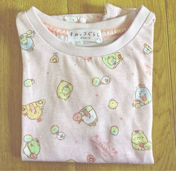 すみっコぐらし Tシャツ 130 ピンク