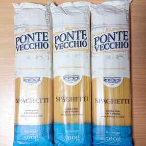 PONTE VECCHIO デュラムセモリナ スパゲッティ 1.7㎜ 500g 3袋セット