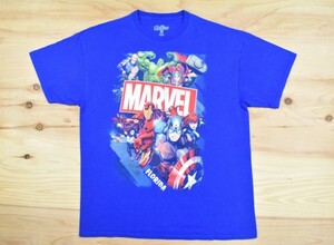 USA古着 MARVEL AVENGERS アベンジャーズ フロリダ Tシャツ sizeXL 青 映画 アメコミヒーロー ビッグシルエット 大きいサイズ アメリカ