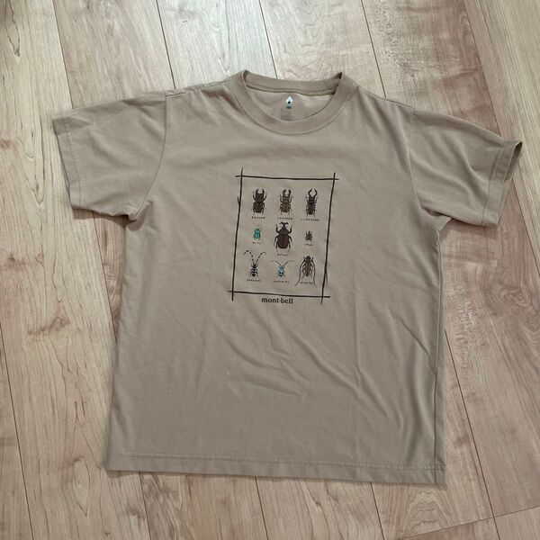 美品 モンベル キッズ 昆虫 Tシャツ 160
