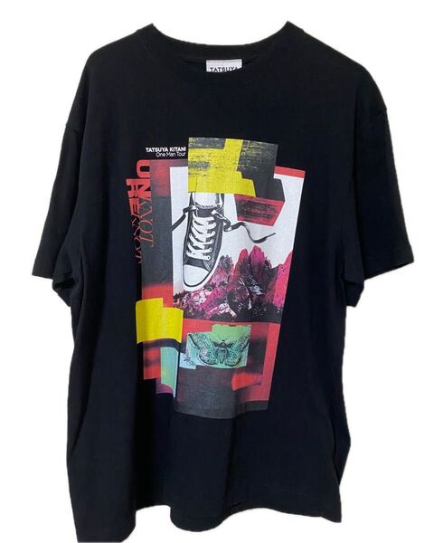キタニタツヤ "UNKNOT / REKNOT" Tシャツ (クロ)